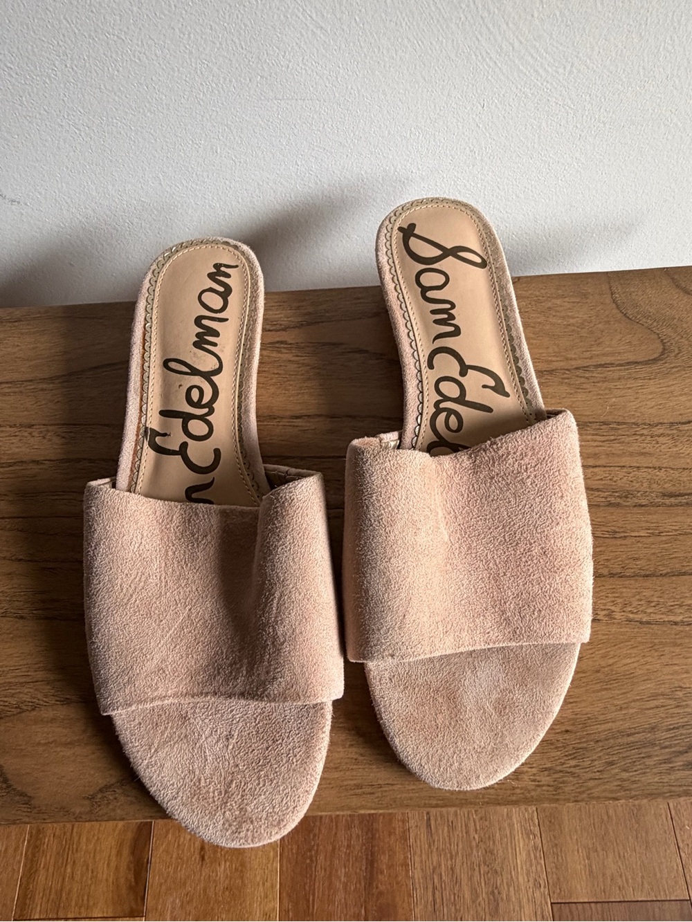 Sam Edelman Tan Suede Slide